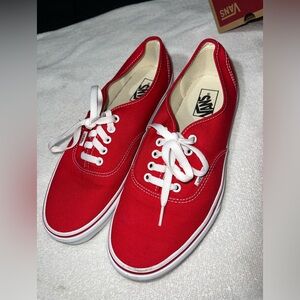 Red Vans 10 1/2 shoes
